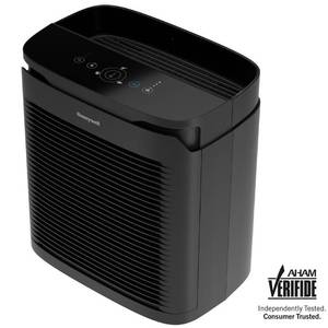 lot 2799 image: Honeywell PowerPlus True HEPA 200 sq. ft. Allergen RemoverAir Purifier, Black. RETAILS$149