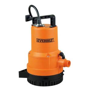 lot 2826 image: Everbilt 14 HP 2-in-1 Utility Pump (MISSING HOSE)