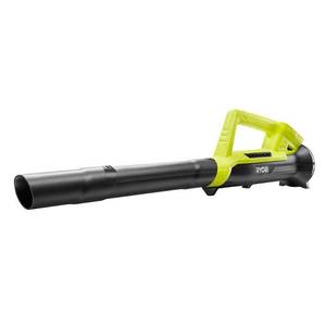 lot 2843 image: Ryobi ONE 90 MPH 200 CFM 18-Volt Lithium-Ion Compact, Lightweight, Cordless Leaf Blower Bare Tool (Battery and Charger NOT INCLUDED)) Retail $59.97