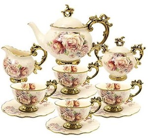 lot 2877 image: Amazon Ufengke Tea Set Retail $83.65