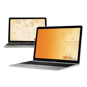 lot 2917 image: 3M&trade Gold Privacy Filter for 15.4 Widescreen Laptop (1610)- Retail$79.98