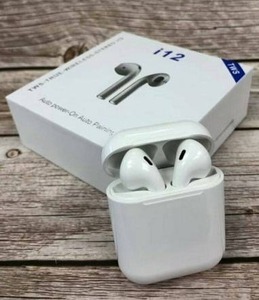 lot 2955 image: 2 Wireless Touch Control Built-in Mic Auto-pairing Headset Headphone Earbud with HIFI Sound Quality 300 mAh Charging Box