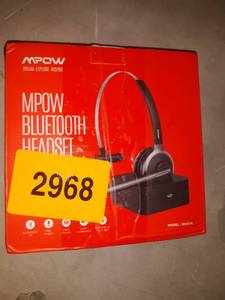 lot 2968 image: Mpow Trucker Bluetooth Headsets with Mic Noise Cancelling for Conference Laptop PC Tablets Call Center Wireless Office Headset
