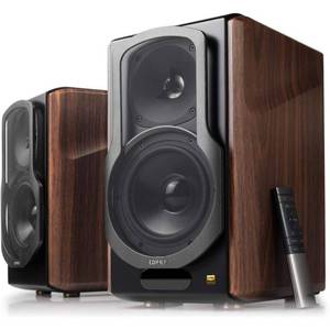 lot 50309 image: Edifier - S2000MKIII 2.0 Hi-Res Wireless Speaker System - WoodBlack