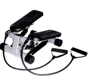 lot 50310 image: Sunny Health & Fitness Mini Stepper with Resistance Bands