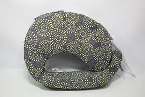 lot 50319 image: My Brest Friend Deluxe Nursing Pillow, Flower Key Grey