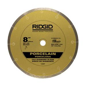 lot 37206 image: RIDGID 8 in. Premium Tile Diamond Blade