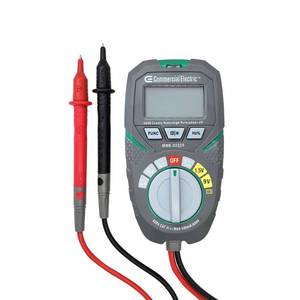 lot 37221 image: Commercial Electric Pocket Size Auto Ranging Multimeter
