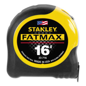 lot 37256 image: STANLEY 33-725 FatMax Blade Armor Reinforced Tape Measure, 1 14in x 16ft