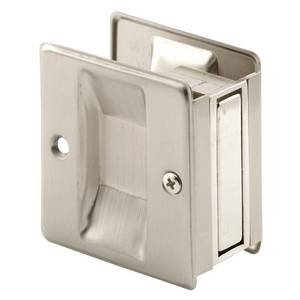 lot 37271 image: Prime-Line Products N 7238 Pocket Door Passage Pull, Satin Nickel