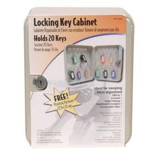 lot 37287 image: The Hillman Group 711334 Locking Key Cabinet with a Twenty Key Capacity