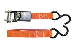 lot 37183 image: HDX 15FT X 1 IN RATCHETING TIE DOWNS 4 PACK