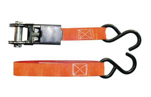 lot 37185 image: HDX 15FT X 1 IN RATCHETING TIE DOWNS 4 PACK