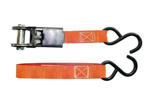 lot 37186 image: HDX 15FT X 1 IN RATCHETING TIE DOWNS 4 PACK