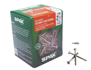 lot 37281 image: 5 Lb (405 Qty) Spax Exterior Hcr-x Screw 10 X 2 12 T-star Flat Head Exterior