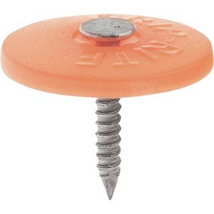lot 34571 image: Grip-Rite GCB1 1-Inch Round Plastic Cap, 3,000 Count