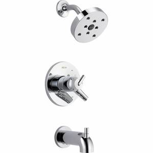 lot 34636 image: Delta Faucet T17459 Triassic, 17 Series MC TubShower Trim, Chrome