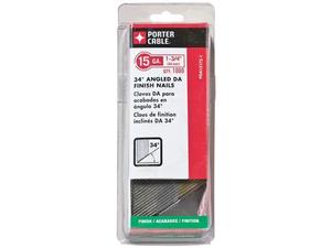lot 34705 image: PORTER-CABLE PDA15175-1 1-34-Inch, 15 Gauge Finish Nails (1000-Pack)