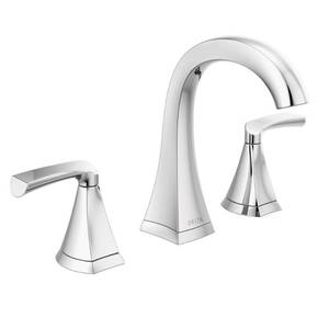 lot 34734 image: Delta Pierce 8 in. Widespread 2-Handle Bathroom Faucet in Chrome, Grey