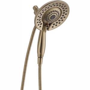 lot 34795 image: 5-Spray In2ition Two-in-One Shower in Champagne Bronze 58569-CZ-PK