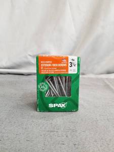lot 37350 image: SPAX MULTI PURPOSE EXTERIOR DECK SCREWS 3 14