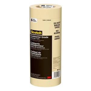 lot 37396 image: Scotch Masking Tape for Production Painting, 2-Inch by 60-Yard, 6-Pack