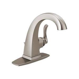 lot 37399 image: Delta Everly Single Hole Single-Handle Bathroom Faucet in SpotShield Brushed Nickel