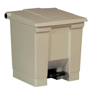 lot 37410 image: Rubbermaid Commercial Step-on Waste Container, Beige