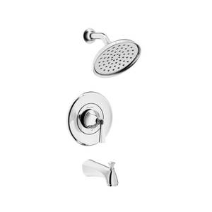 lot 34839 image: American Standard Rumson Single-Handle 1-Spray Tub and Shower Faucet with 1.8 GPM in Polished Chrome Valve Included