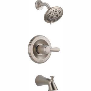 lot 34889 image: Delta T14438-SS Lahara Monitor 14 Series Tub and Shower Trim, Stainless