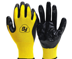 lot 37209 image: CREW PACK FIRM GRIP TOUGH WORKING GLOVES 10 PAIRS SIZE LARGE