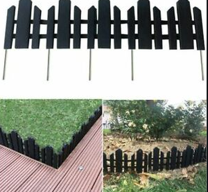 lot 37306 image: 6 PC SET OF GARDEN FENCING EACH PIECE 23 INCHES LONG X 6 INCHES TALL