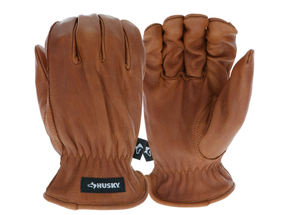 lot 37325 image: HUSKY OIL AND WATER RESISTANT LEATHER WORK GLOVES XL