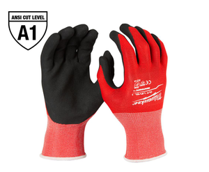 lot 37387 image: 3 Pair Firm Grip Nitrile Coated Work Gloves Home Depot Brand Safety Gloves