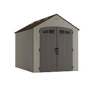 lot 8987 image: Craftsman 7x10 Resin Storage Shed (2Boxes)