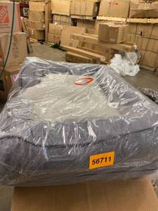 lot 56711 image: K&H Pet Products Pillow-Top Orthopedic Pet Lounger Medium Gray 24 x 30 x 8.75