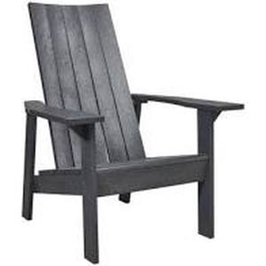 lot 56485 image: Raines Flatback Plastic Adirondack Chair Color Greystone