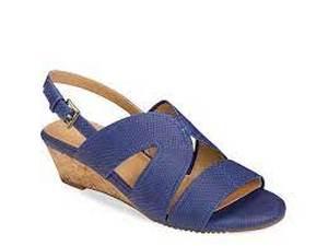 lot 56501 image: Womens Aerosoles Wedge Ankle-Strap Sandals (Appreciate, Size 9)