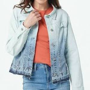 lot 56514 image: Laurie Felt Classic Denim Ombre Jacket (Denim Ombre, Medium)