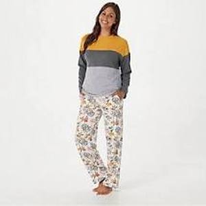 lot 56577 image: Cuddl Duds Comfortware Regular Length Pajama Set (GoldDog, X-Small)