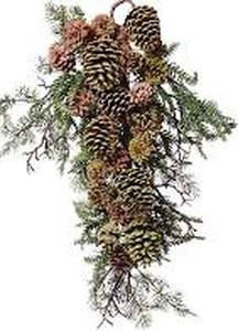 lot 56619 image: 24 Pinecone and Berry Teardrop by Valerie