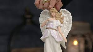 lot 56624 image: 10 Illuminated Porcelain Spring Angel Figurine