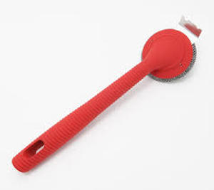 lot 56684 image: Grillville Bristleless Grill Cleaning Brush Handle Red