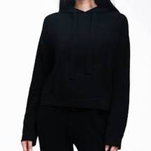 lot 56688 image: Soft by NAADAM 100% Cashmere Pullover Hoodie Black Size 2X