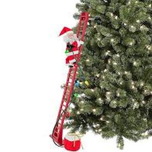 lot 56701 image: Mr. Christmas Animated Climbing Holiday Santa