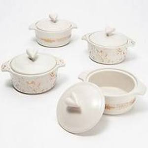 lot 56703 image: Ayesha Curry 4 Pc Mini 10oz Casseroles