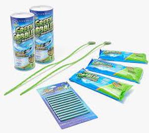 lot 56707 image: Green Gobbler Set of 6 Drain Cleaner Packets with 12 Drain St