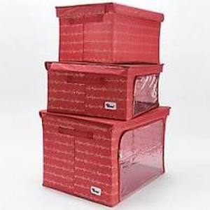 lot 56746 image: Periea 3 Piece Holiday Storage