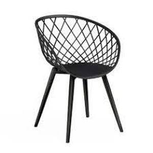 lot 56773 image: Brower Cross Back Arm Chair in Black