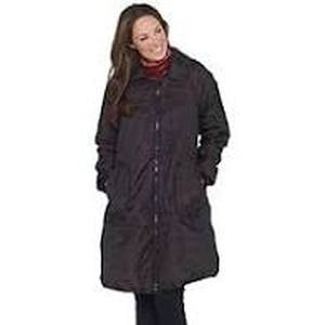lot 56813 image: LOGO by Lori Goldstein Jacquard Coat with Fleece Lining (Sangria, Size 2X)